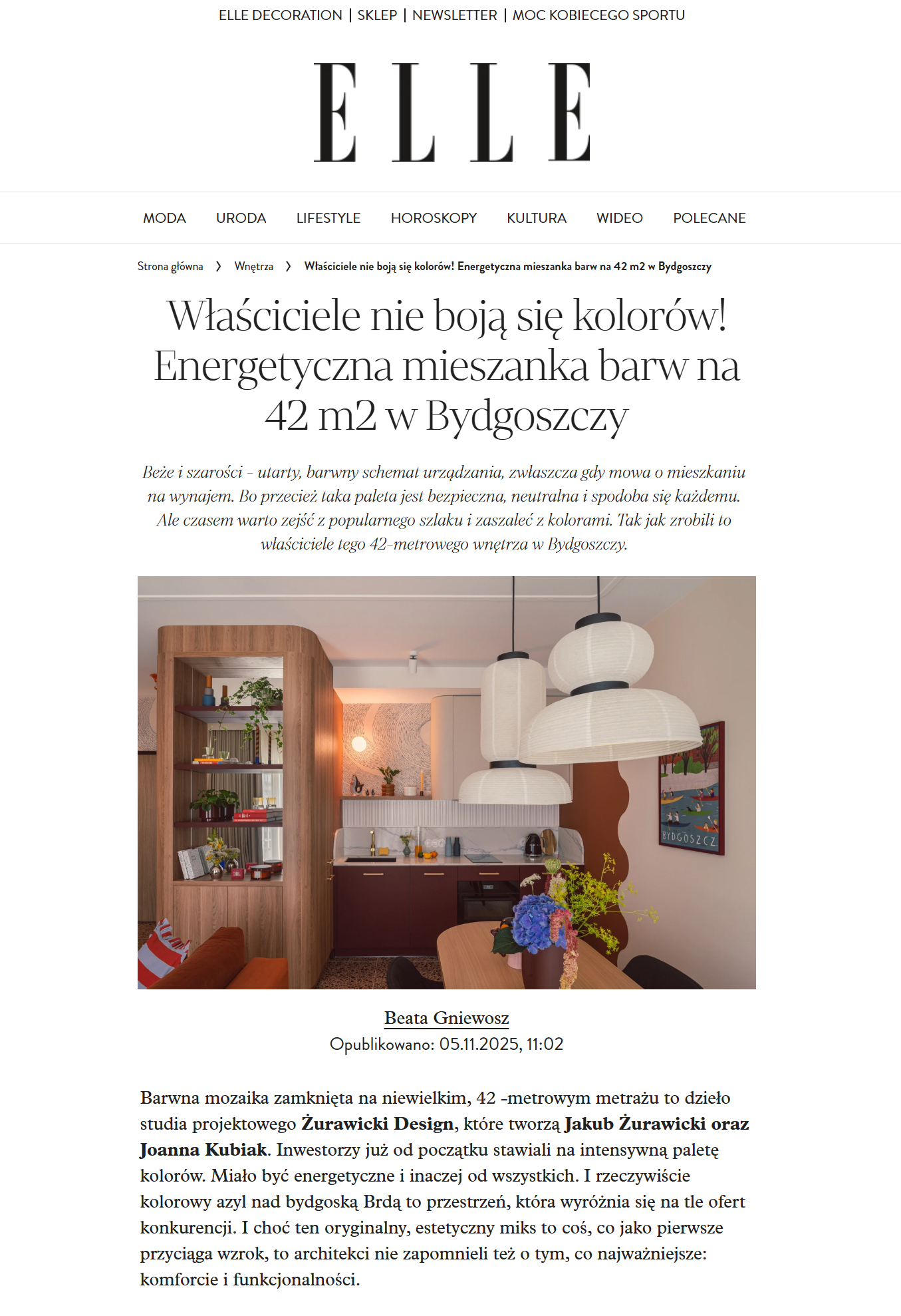 Publikacja ELLE Decoration Polska